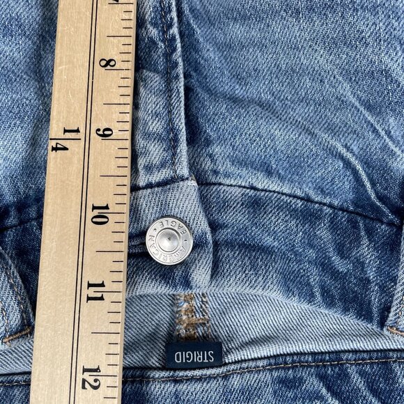 American Eagle Jeans Womens 8 Curvy Super High Rise Baggy Straight Denim - Picture 8 of 9
